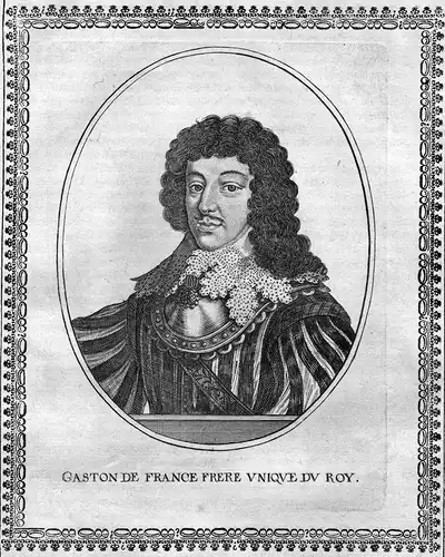 Gaston de France Frere - Gaston de Bourbon d’Orleans (1608-1660) Anjou Amboise Blois Montpensier Portrait Ku