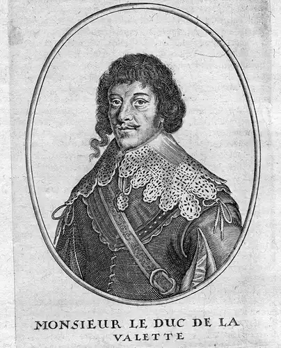 Monsieur le duc de la Valette - Bernard de Nogaret de La Valette d’Épernon (1592-1661) de La  Portrait  gra
