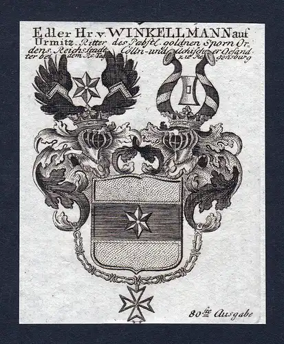 Edler Hr. v. Winkellmann auf Urmitz - Winkellmann Urmitz Winkelmann Wappen Adel coat of arms heraldry Heraldik