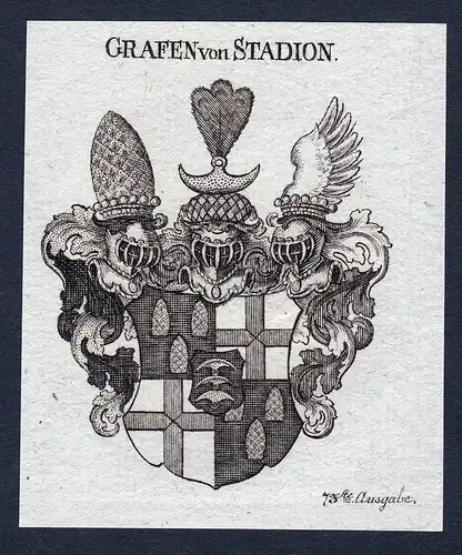 Grafen von Stadion - Rhätien Stadion Wappen Adel coat of arms heraldry Heraldik