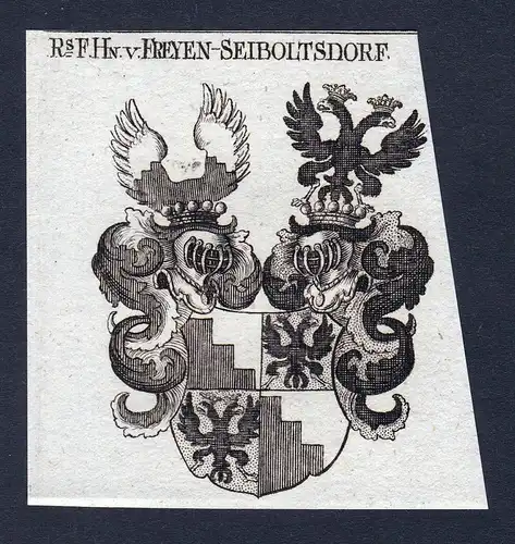 F. Hn. Freyen-Seiboltsdorf - Freyen Seiboltsdorf Wappen Adel coat of arms heraldry Heraldik
