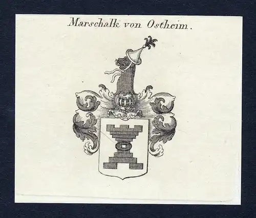 Marschalk von Ostheim - Marschalk von Ostheim Wappen Adel coat of arms Kupferstich  heraldry Heraldik