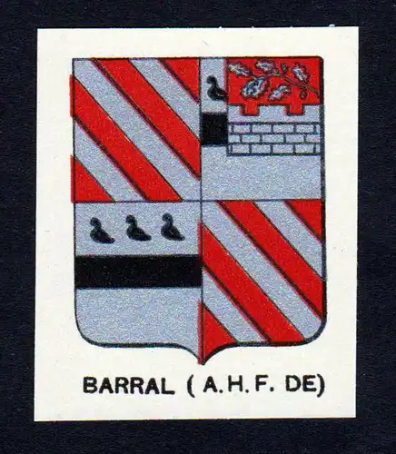 Barral - Barral Wappen Adel coat of arms heraldry Lithographie