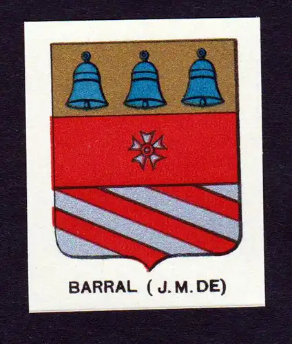 Barral - Barral Wappen coat of arms heraldry Adel Lithographie
