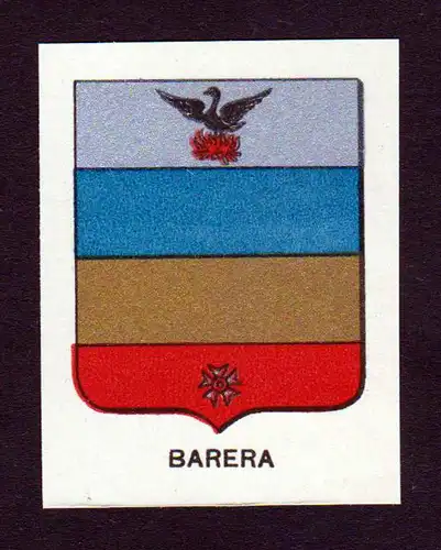 Barera - Barera Wappen Adel coat of arms heraldry Lithographie