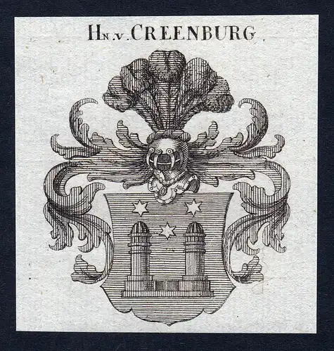 Hn. v. Creenburg - Creenburg Wappen Adel coat of arms heraldry Heraldik