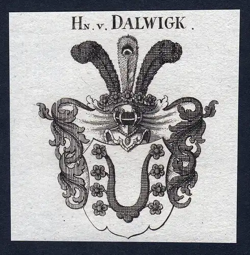 Hn. v. Dalwigk - Dalwigk Dalwig Hessen Waldeck Wappen Adel coat of arms heraldry Heraldik