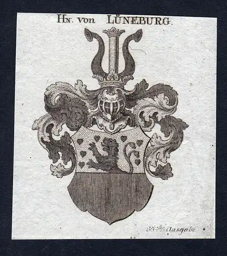 Hn. von Lüneburg -  Niedersachsen Lüneburg Wappen Adel coat of arms heraldry Heraldik