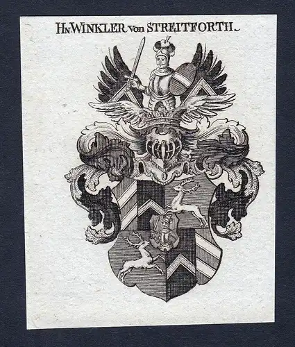 Hn. Winkler von Streitforth - Winkler Streitforth Winckler Wappen Adel coat of arms heraldry Heraldik