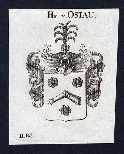 Hn. v. Ostau - Ostau Preußen Wappen Adel coat of arms heraldry Heraldik