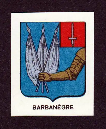 Barbanegre - Barbanegre Wappen Adel coat of arms heraldry Lithographie