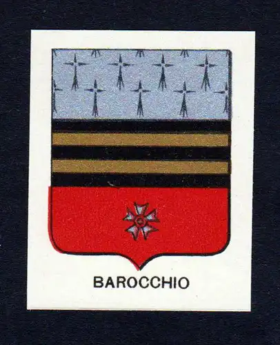 Barocchio - Barocchio Wappen Adel coat of arms heraldry Lithographie
