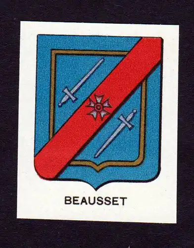 Beausset - Beausset Wappen Adel coat of arms heraldry Lithographie