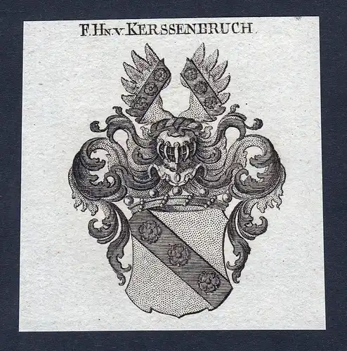 F. Hn. v. Kerssenbruch - Kerssenbruch Kerssenbrock Wappen Adel coat of arms heraldry Heraldik