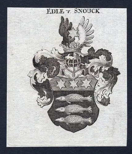 Edler v. Snouck - Snouck Wappen Adel coat of arms heraldry Heraldik