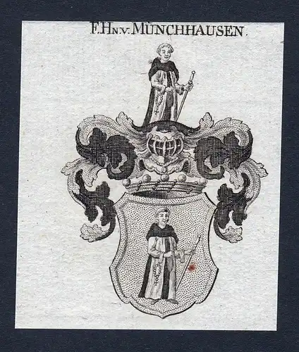 F.Hn. v. Münchhausen - Münchhausen Niedersachsen Wappen Adel coat of arms heraldry Heraldik