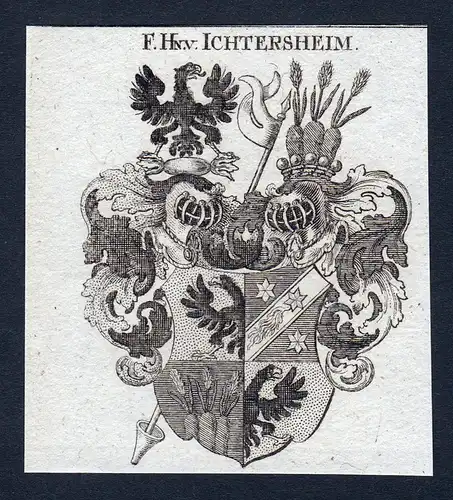 F.Hn. v. Ichtersheim - Ichtersheim Wappen Adel coat of arms heraldry Heraldik