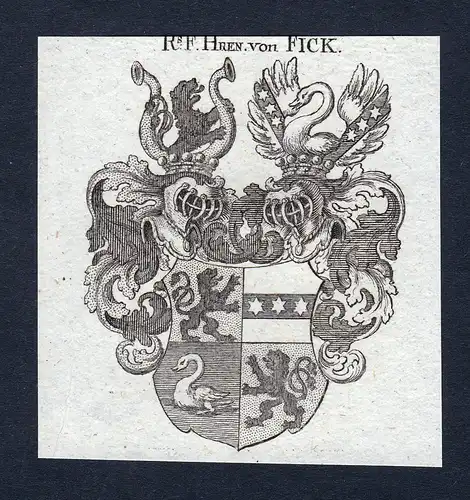 F.Hren. von Fick - Fick Wappen Adel coat of arms heraldry Heraldik