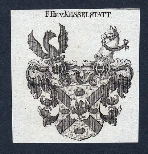 F.Hn. v. Kesselstatt - Kesselstatt Kesselstadt Wappen Adel coat of arms heraldry Heraldik