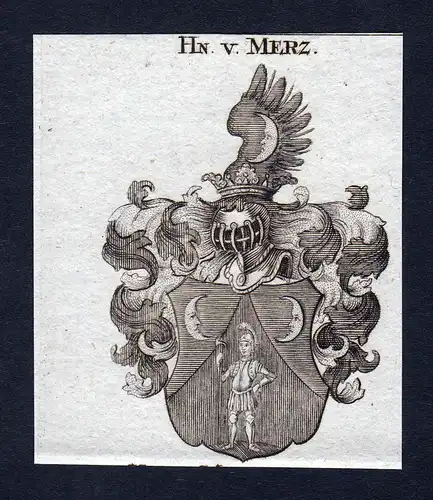 Hn. v. Merz - Merz Wappen Adel coat of arms heraldry Heraldik