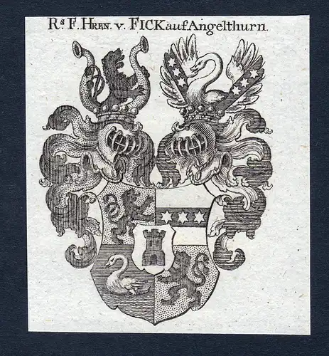 F.Hr. v. Fick auf Angelthurn - Fick Angelthurn Wappen Adel coat of arms heraldry Heraldik