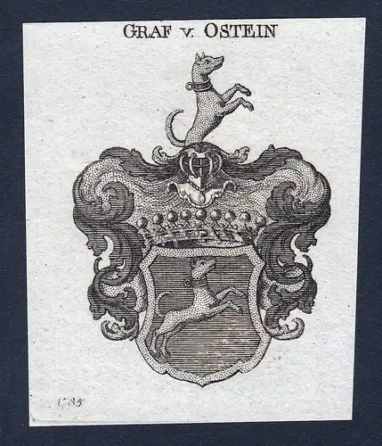 Graf v. Ostein - Oberrhein Elsass Ostein Wappen Adel coat of arms heraldry Heraldik