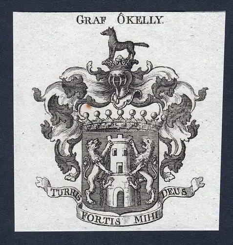 Graf Okelly- Okelly Wappen Adel coat of arms heraldry Heraldik