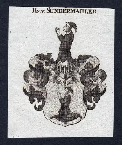 Hn. v. Sündermahler - Sündermahler Suendermahler Wappen Adel coat of arms heraldry Heraldik