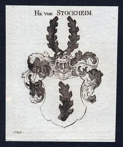 Hn. von Stockheim - Stockheim Wappen Adel coat of arms heraldry Heraldik