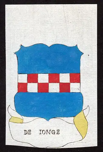 De Ionge - Ionge Jonge Wappen Adel coat of arms heraldry Heraldik