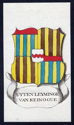Uyten Leyminge van Keinogue - Uyten Leyminge Keinogue Wappen Adel coat of arms heraldry Heraldik