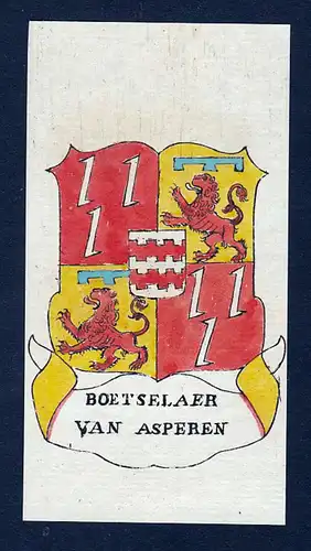 Boetselaer van Asperen - Boetselaer Boetzelaer Asperen Geldern Wappen Adel coat of arms heraldry Heraldik