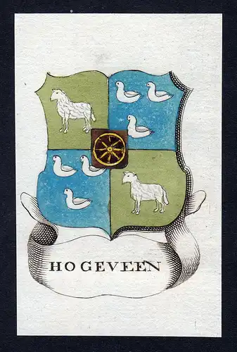 Hogeveen - Hogeveen Südholland Wappen Adel coat of arms heraldry Heraldik