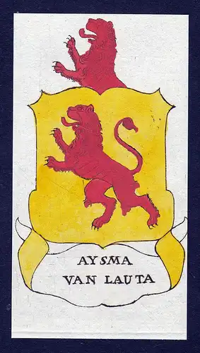 Aysma van Lauta - Lauta Aysma Sachsen Wappen Adel coat of arms heraldry Heraldik