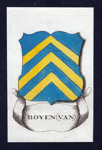 Royen (van) - Willem Frederik Royen Niederlande Wappen Adel coat of arms heraldry Heraldik