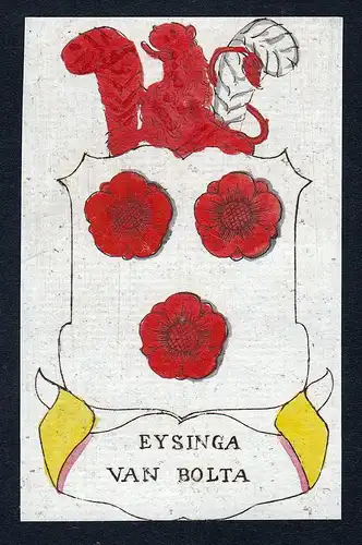 Eysinga van Bolta - Eysinga Bolta Wappen Adel coat of arms heraldry Heraldik