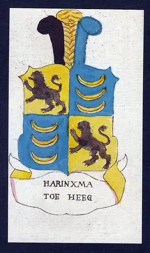 Harinxma toe Heeg - Heeg Niederlande Wappen Adel coat of arms heraldry Heraldik