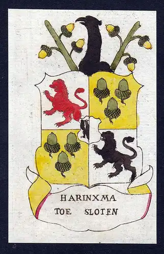 Harinxma toe Sloten - Sloten Sleat Harinxma Niederlande Wappen Adel coat of arms heraldry Heraldik