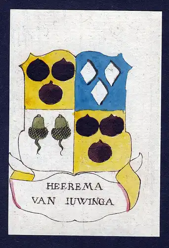 Heerema van Iuwinga - Iuwinga Wappen Adel coat of arms heraldry Heraldik