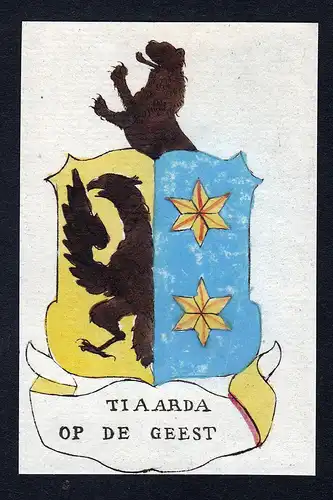 Tiaarda op de Geest - Tiaarda Tjaarda Geest Wappen Adel coat of arms heraldry Heraldik