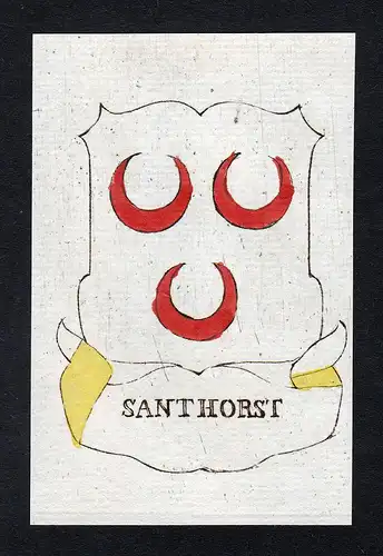 Santhorst - Sandhorst Santhorst Wappen Adel coat of arms heraldry Heraldik