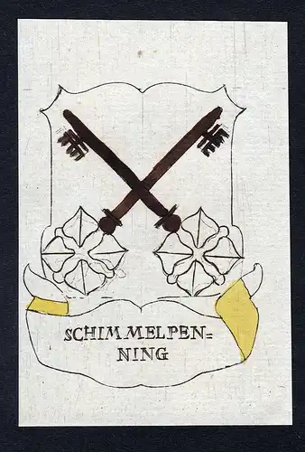 Schimmelpening - Schimmelpening Schimmelpenning Wappen Adel coat of arms heraldry Heraldik