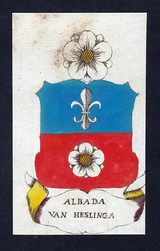 Albada van Heslinga - Albada Heslinga Wappen Adel coat of arms heraldry Heraldik