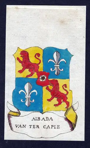 Albada van ter Caple - Albada Caple Wappen Adel coat of arms heraldry Heraldik