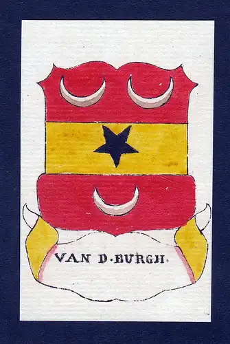Van d. Burgh - Burgh Wappen Adel coat of arms heraldry Heraldik