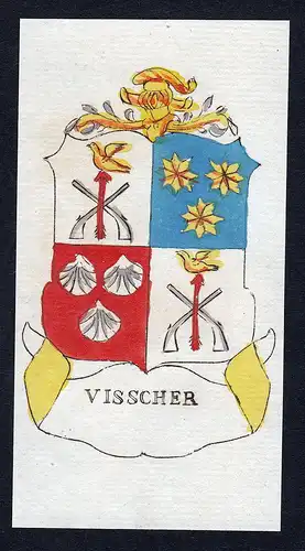 Visscher - Nicolaes Visscher Wappen Adel coat of arms heraldry Heraldik