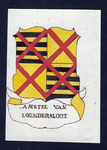 Amstel van Loendersloot - Amstel Loendersloot Wappen Adel coat of arms heraldry Heraldik