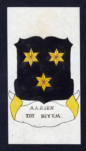 Aarsen tot Beyem - Aarsen Bayem Wappen Adel coat of arms heraldry Heraldik