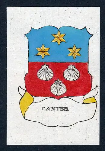 Canter - Canter Wappen Adel coat of arms heraldry Heraldik