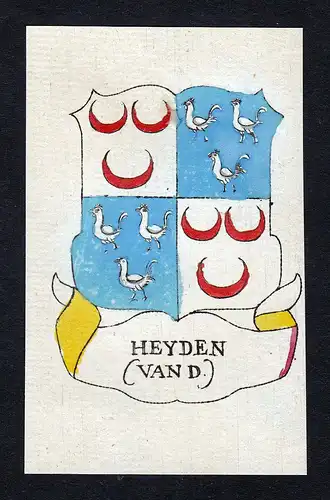 Heyden (van d.) - Heyden Holland Wappen Adel coat of arms heraldry Heraldik